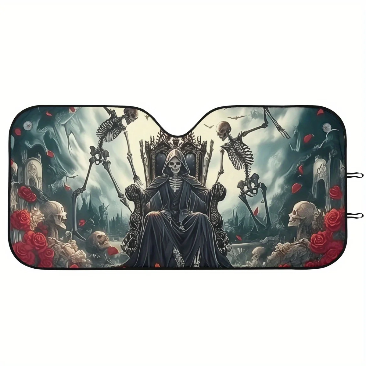 Car Windshield Sun Shade, Skull Queen Window Sunshades Windshield Cover With Suction Cups, Lightweight Sun Visor UV Rays Protect
Car Windshield Sun Shade, Skull Queen Window Sunshades Windshield Cover With Suction Cups, Lightweight Sun Visor UV Rays Protect