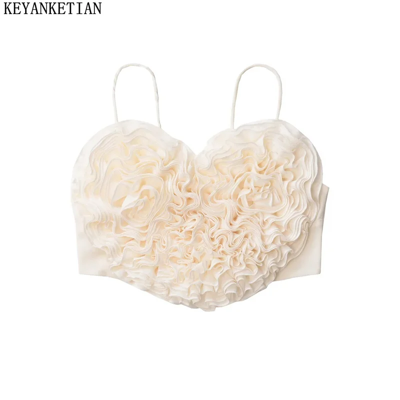 KEYANKETIAN 2024 Новый запуск пышная Аппликация Украшение Холтер Топ Модный сексуальный тонкий женский фоторемень короткий топ
KEYANKETIAN 2024 Новый запуск пышная Аппликация Украшение Холтер Топ Модный сексуальный тонкий женский фоторемень короткий топ