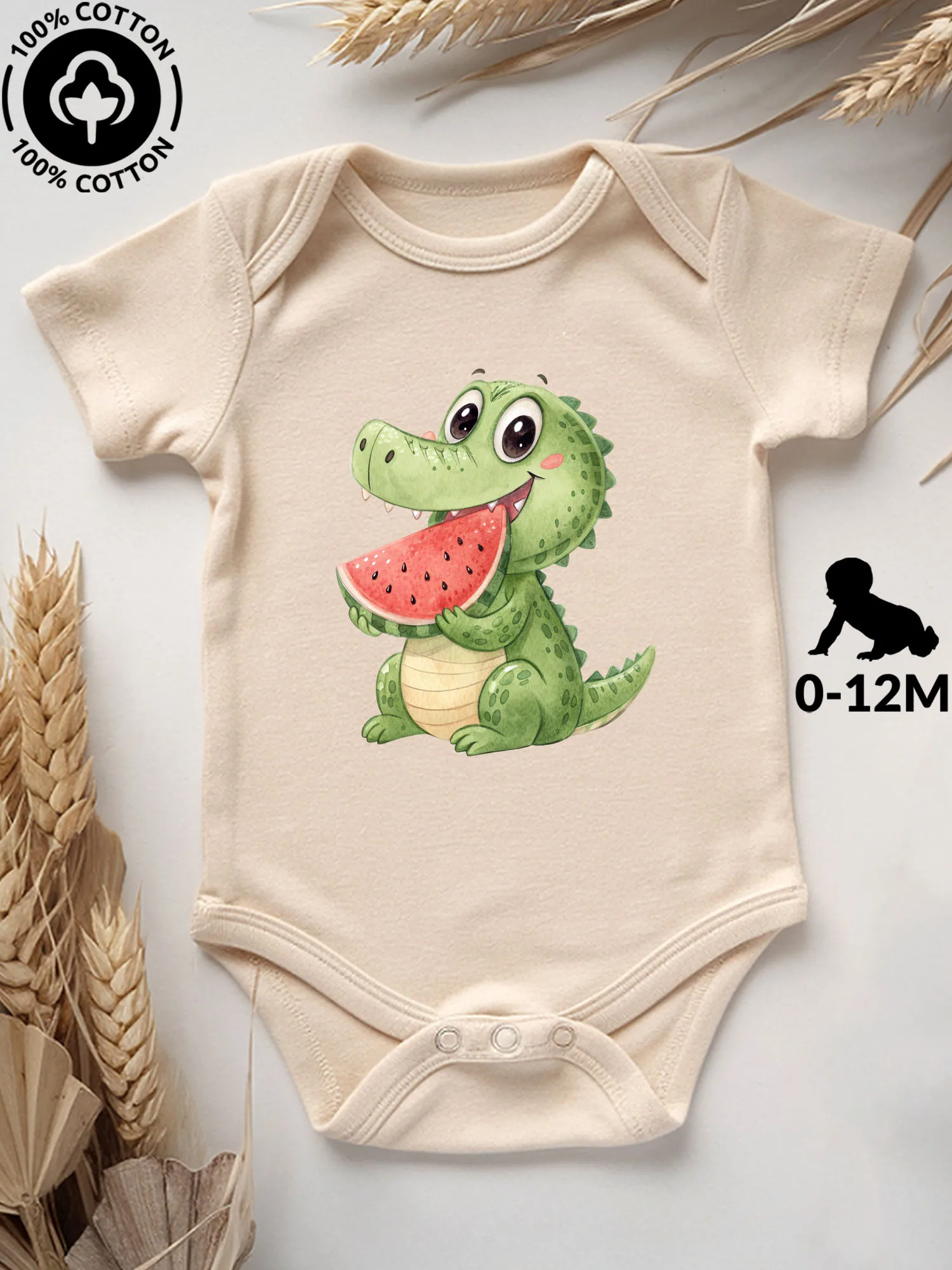 Детский комбинезон-боди Alligator's Summer Joy унисекс, 100% хлопок, мягкий, всесезонный, бежевый, для ползания, 190 г/м²
Детский комбинезон-боди Alligator's Summer Joy унисекс, 100% хлопок, мягкий, всесезонный, бежевый, для ползания, 190 г/м²