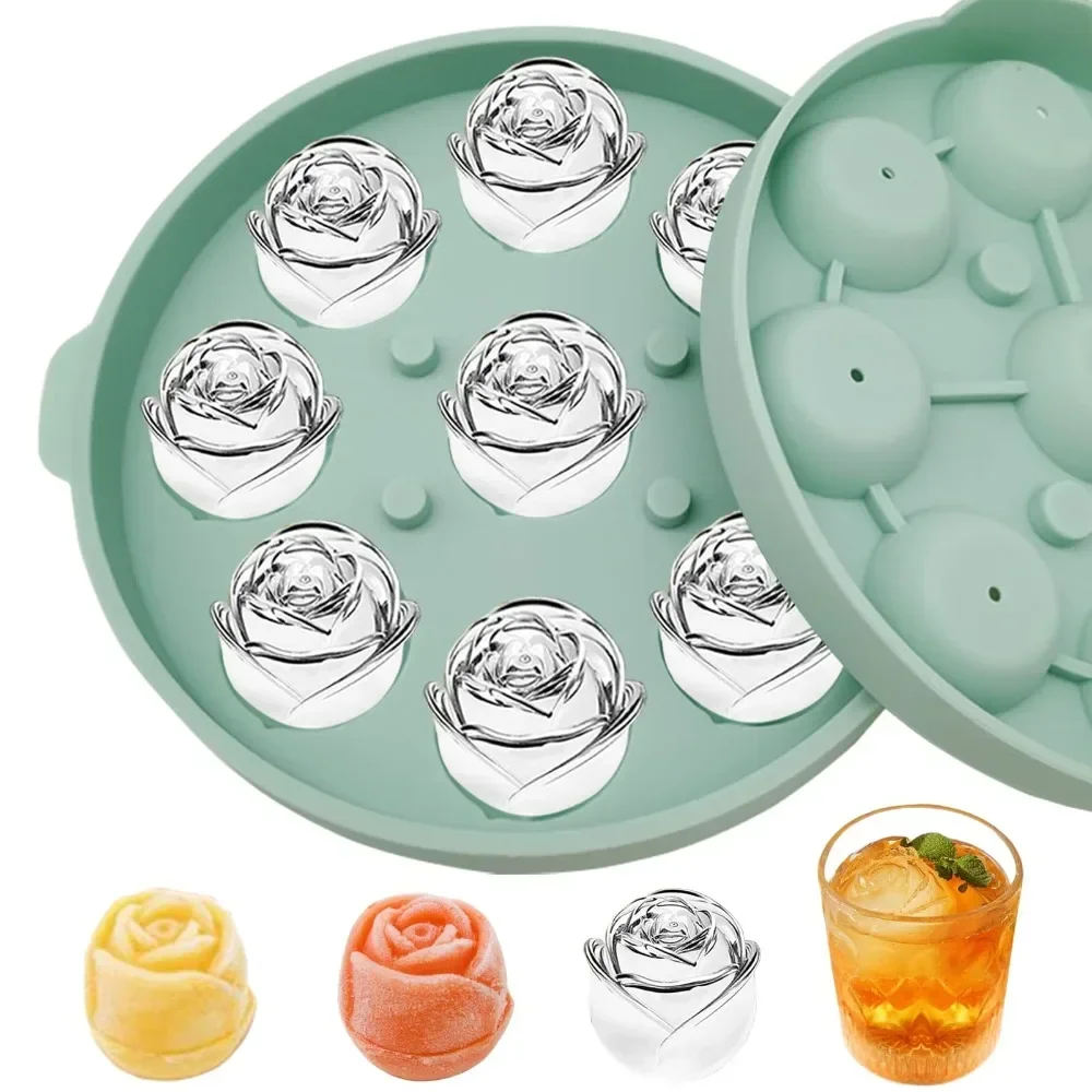 1pc 3D Rose Flower Shape Silicone Ice Cube Chocolate Mold for Freezer Whiskey Wine Cocktails Juice Party Bar Kitchen Utensils
1pc 3D Rose Flower Shape Silicone Ice Cube Chocolate Mold for Freezer Whiskey Wine Cocktails Juice Party Bar Kitchen Utensils