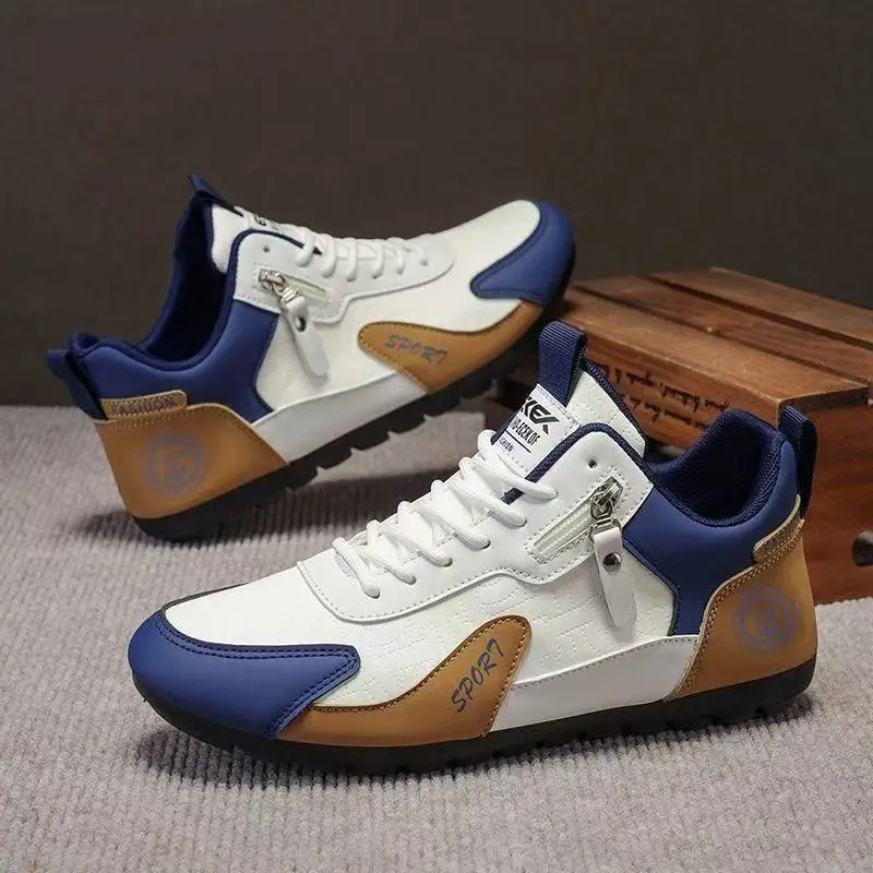 Men's Shoes New Fashion Outdoor Running Shoes Lace Up Leather Non Slip High Top Shoe Lightweight Wear Resistant Sneakers for Men
Men's Shoes New Fashion Outdoor Running Shoes Lace Up Leather Non Slip High Top Shoe Lightweight Wear Resistant Sneakers for Men