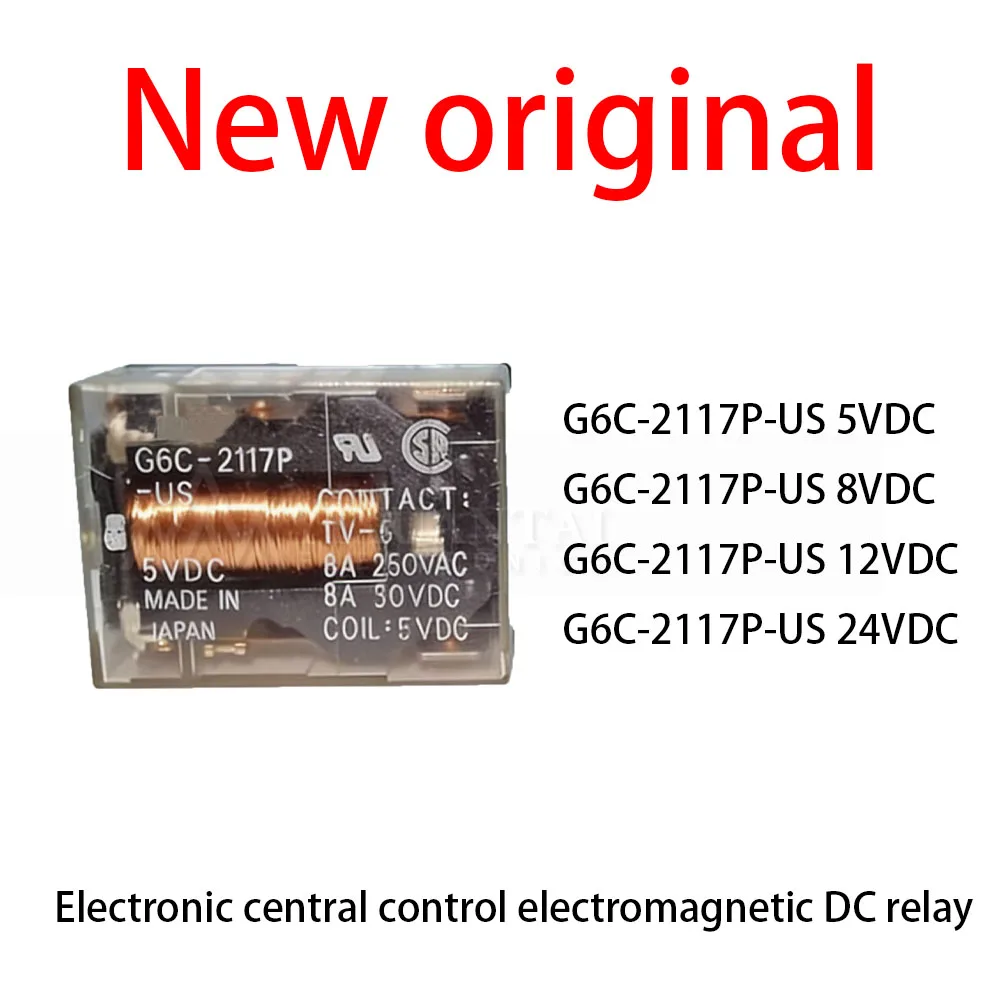 2Pcs/Lot New original G6C-2117P-US 5VDC G6C-2117P-US 8VDC G6C-2117P-US 12VDC G6C-2117P-US 24VDC Electronic electromagnetic DC
2Pcs/Lot New original G6C-2117P-US 5VDC G6C-2117P-US 8VDC G6C-2117P-US 12VDC G6C-2117P-US 24VDC Electronic electromagnetic DC