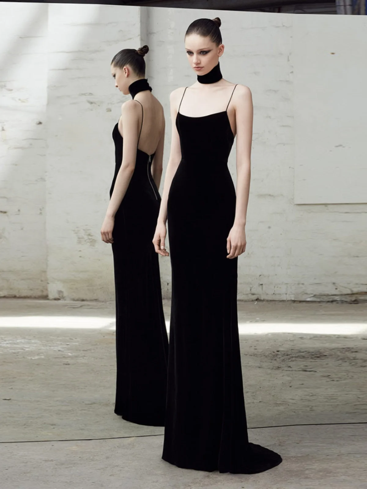 Ele Bla Long Tail Dr Women's Evening Gown Velvet Fabric Korean Sle mid Waist Zipper Bal Fi Tail Skirt
Ele Bla Long Tail Dr Women's Evening Gown Velvet Fabric Korean Sle mid Waist Zipper Bal Fi Tail Skirt