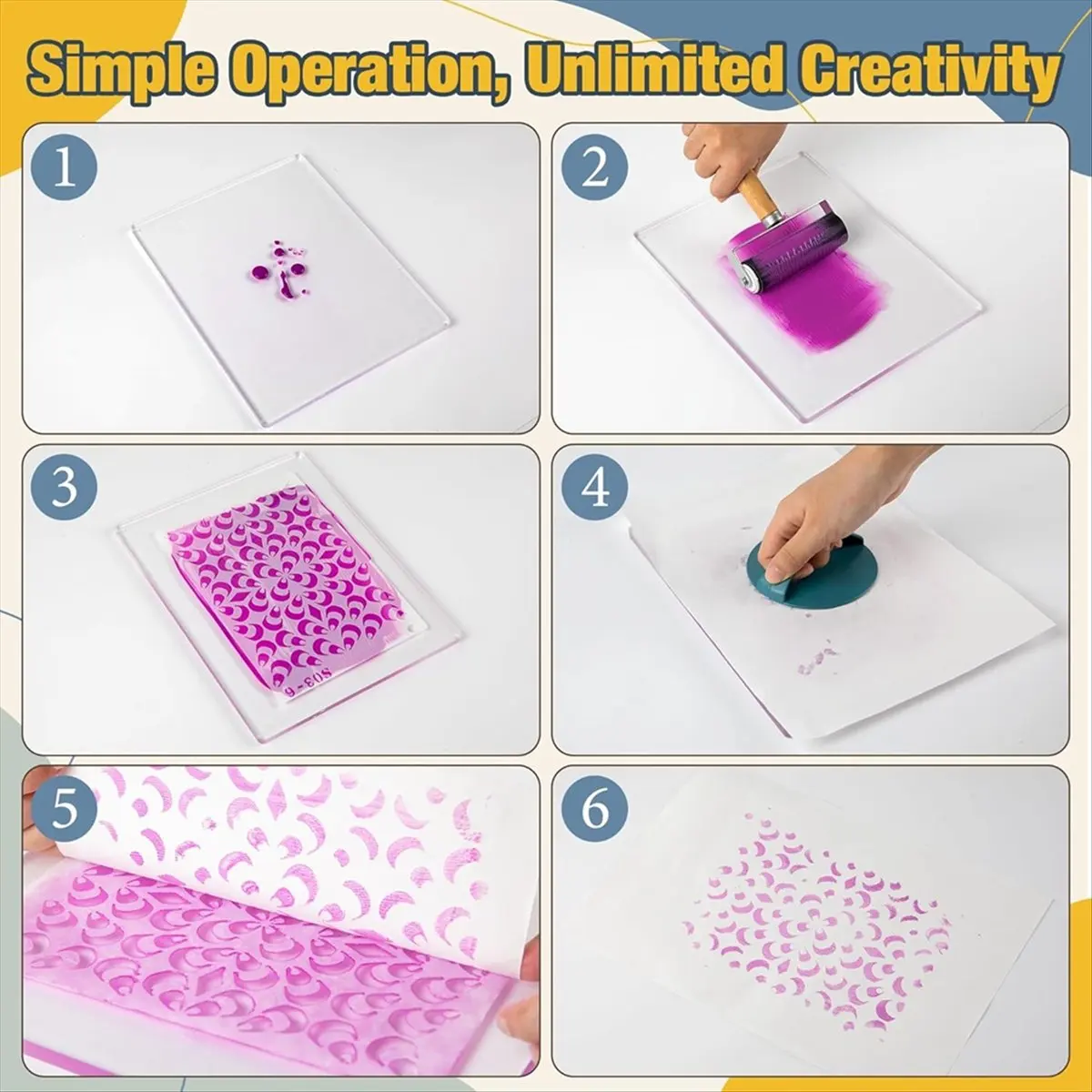 【BAAQ】 Gel Printing Plate Kit with 8x10in Reusable Gel Printing Plate,Printing Paper,Stencils,for Art Monoprinting Card Making
【BAAQ】 Gel Printing Plate Kit with 8x10in Reusable Gel Printing Plate,Printing Paper,Stencils,for Art Monoprinting Card Making