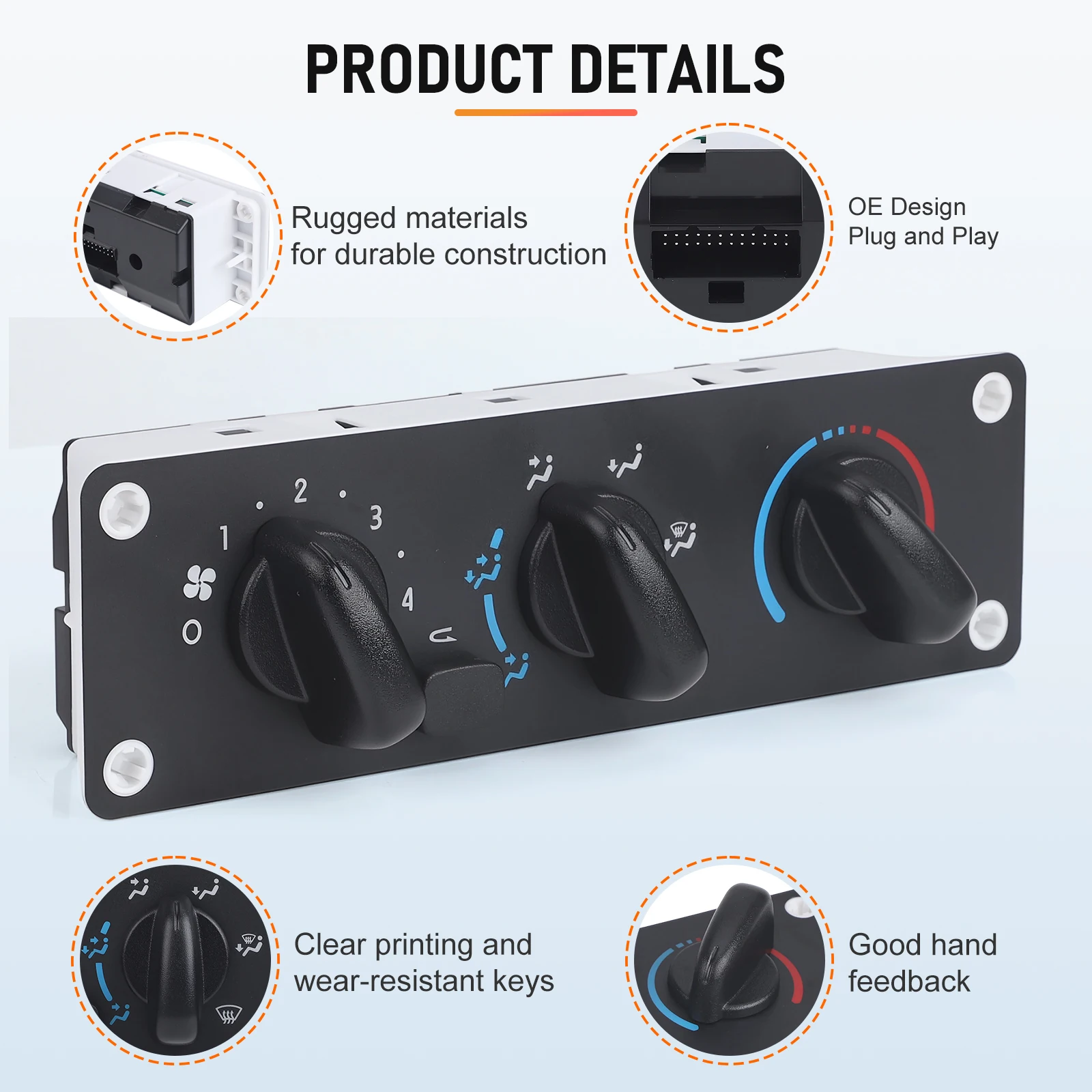 For Freightliner M2 B2 108SD 114SD 2002-2024 A/C Heater Climate Control Switch Panel Air Condition Module 24 Pins OEM 599-008
For Freightliner M2 B2 108SD 114SD 2002-2024 A/C Heater Climate Control Switch Panel Air Condition Module 24 Pins OEM 599-008