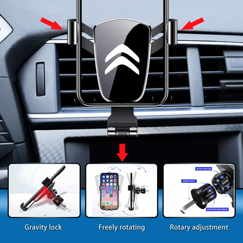 with Hook Air Vent Mount Anti-Shake Stable For Citroen C4 C3 C5 C1 C2 Berlingo Celysee Cactus Picasso Aircross Saxo Grand
with Hook Air Vent Mount Anti-Shake Stable For Citroen C4 C3 C5 C1 C2 Berlingo Celysee Cactus Picasso Aircross Saxo Grand