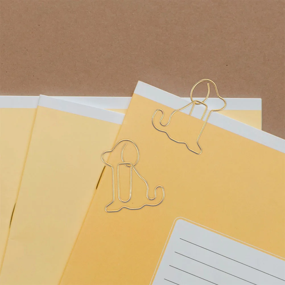 60Pcs Dog Shaped Paper Clips Cute Decorative Metal Paper Clamps Multifunctional Office Supplies for Organizing Documents Books
60Pcs Dog Shaped Paper Clips Cute Decorative Metal Paper Clamps Multifunctional Office Supplies for Organizing Documents Books