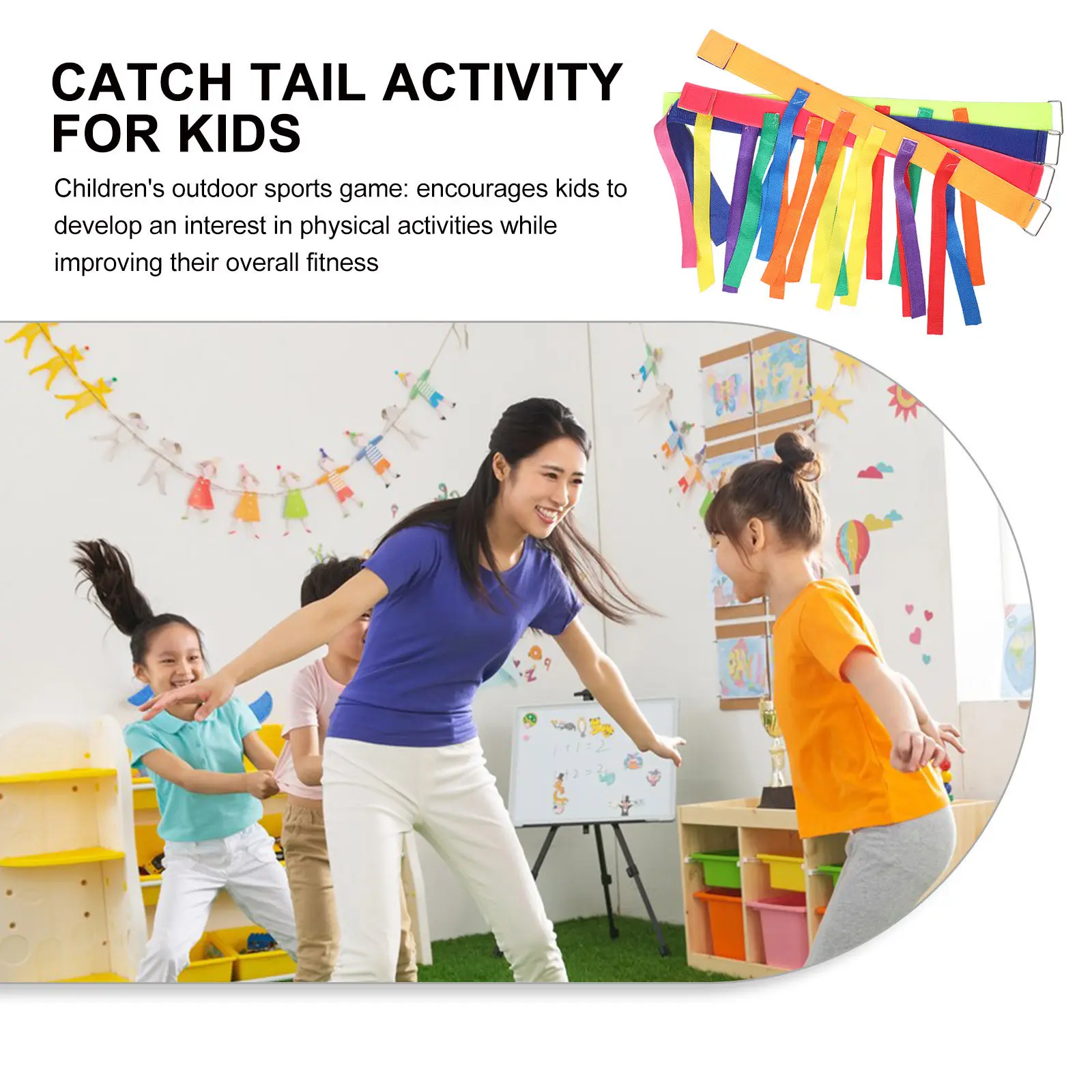 4Pcs Colorful Catch Tail Game Belt Set for Kids Outdoor Yard Field Day Party Family Reunion Carnival Team Building Activity
4Pcs Colorful Catch Tail Game Belt Set for Kids Outdoor Yard Field Day Party Family Reunion Carnival Team Building Activity