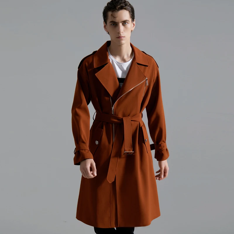 Autumn Men's Fashion Zipper Plus Size Long Trench Coat Winter New Loose Windbreaker Jacket Male Casual Over-the-knee Outerwear
Autumn Men's Fashion Zipper Plus Size Long Trench Coat Winter New Loose Windbreaker Jacket Male Casual Over-the-knee Outerwear
