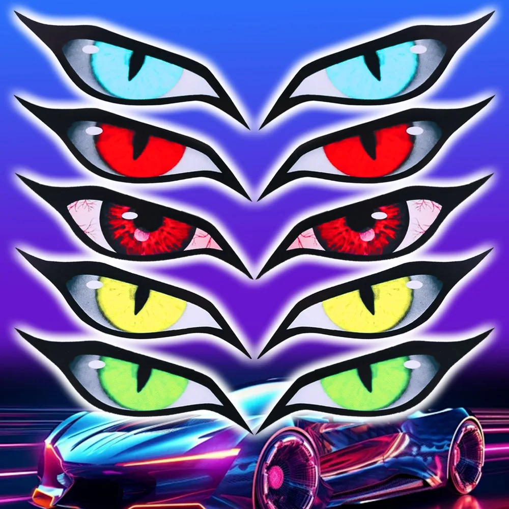 3D Stereo Reflective Eyes Stickers for Car Rearview Mirror Strong Reflective Cat Eyes Waterproof Scratches Decoration Sticker
3D Stereo Reflective Eyes Stickers for Car Rearview Mirror Strong Reflective Cat Eyes Waterproof Scratches Decoration Sticker