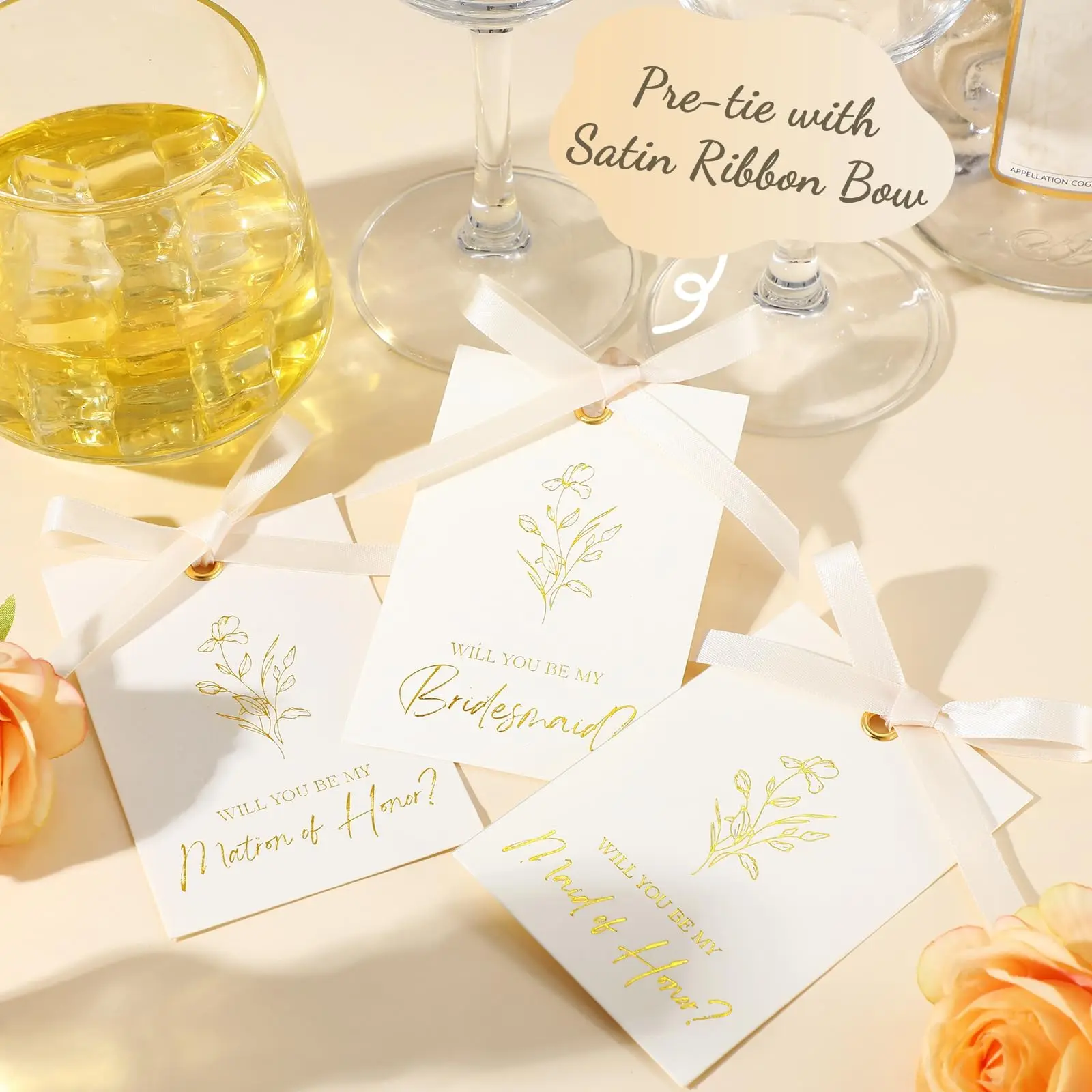 11Pcs/2-Set Will You Be My Bridesmaid Cards with Ribbon Bow Floral Wedding Gift Bridesmaid Proposal Card Set
11Pcs/2-Set Will You Be My Bridesmaid Cards with Ribbon Bow Floral Wedding Gift Bridesmaid Proposal Card Set