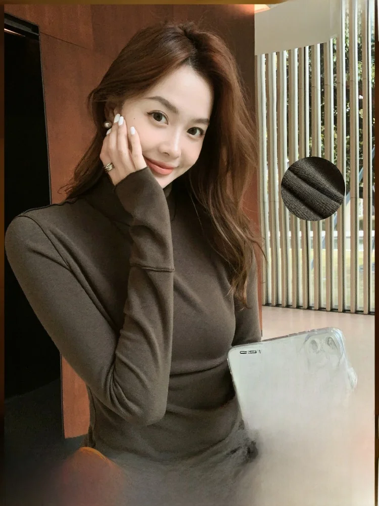 Meiyang Women's Fleece Lined Slim Fit Stand Collar Base Shirt Casual Classic Style Long Sleeve T-Shirt Warm Comfortable Spring
Meiyang Women's Fleece Lined Slim Fit Stand Collar Base Shirt Casual Classic Style Long Sleeve T-Shirt Warm Comfortable Spring