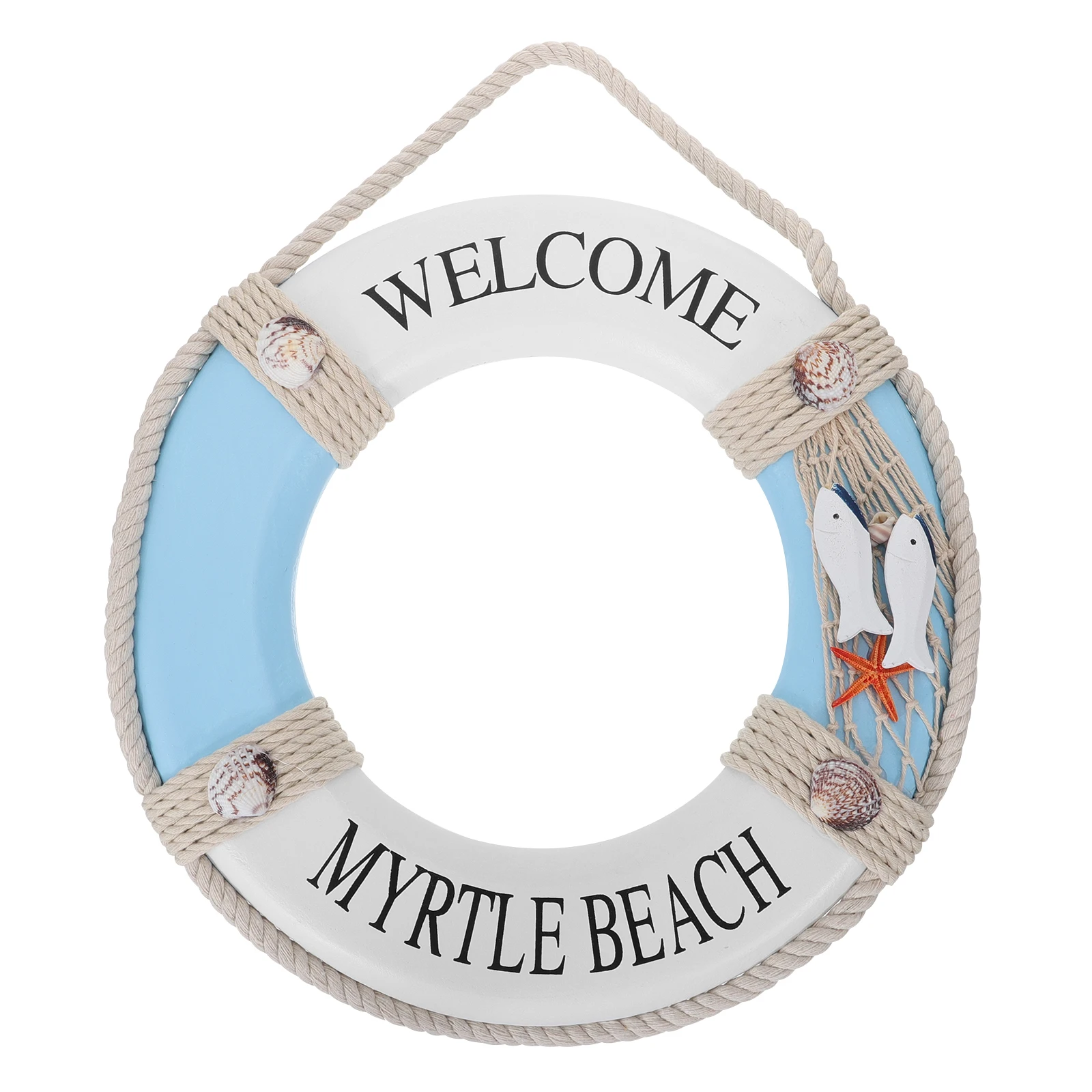 Wooden Life Ring Wall Hanging Decor Nautical Home Hotel Bar Decoration Coastal Mediterranean Ornament Fade Resistant
Wooden Life Ring Wall Hanging Decor Nautical Home Hotel Bar Decoration Coastal Mediterranean Ornament Fade Resistant