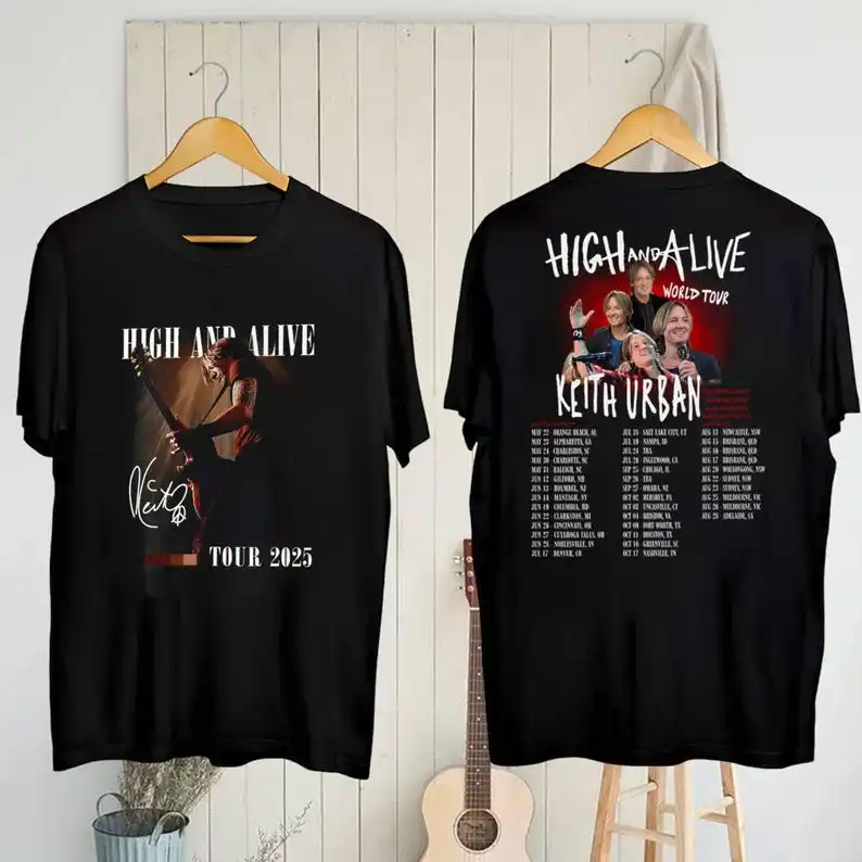 Graphic Keith Urban High And Alive Tour 2025 Shirt Signature T Shirt Fan tee Merch
Graphic Keith Urban High And Alive Tour 2025 Shirt Signature T Shirt Fan tee Merch