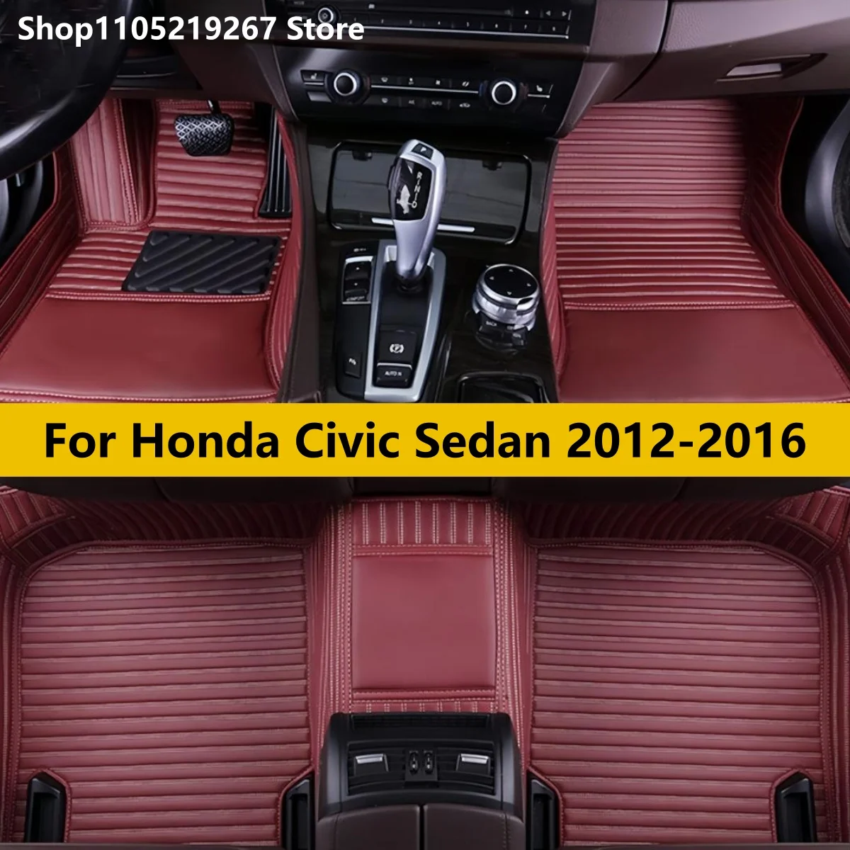 Car Floor Mats Fit For Honda Civic Sedan 2016 2015 2014 2013 2012 Auto Leather Carpets Pads Vehicle Full Set Foot Matts Rugs
Car Floor Mats Fit For Honda Civic Sedan 2016 2015 2014 2013 2012 Auto Leather Carpets Pads Vehicle Full Set Foot Matts Rugs