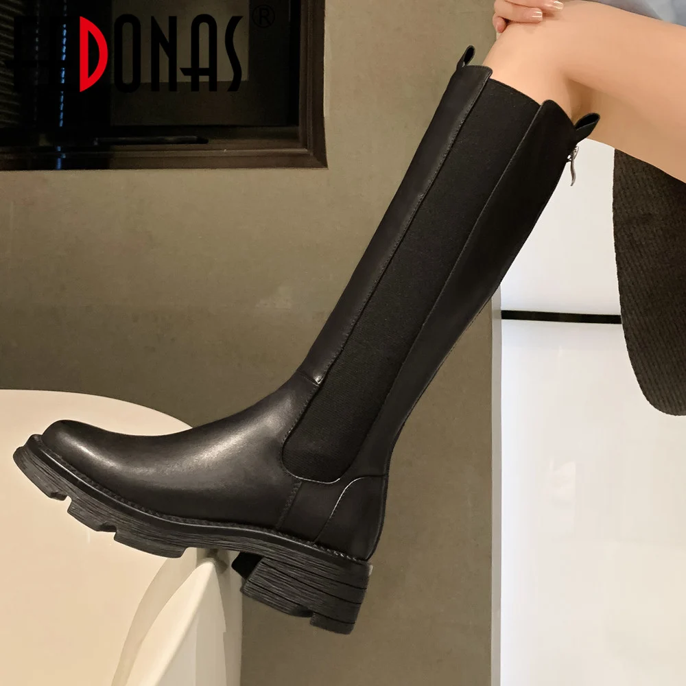 FEDONAS Women Knee-High Boots Genuine Leather Back Zipper Shoes Woman Round Toe Autumn Winter Elegant Office Ladies High Boots
FEDONAS Women Knee-High Boots Genuine Leather Back Zipper Shoes Woman Round Toe Autumn Winter Elegant Office Ladies High Boots