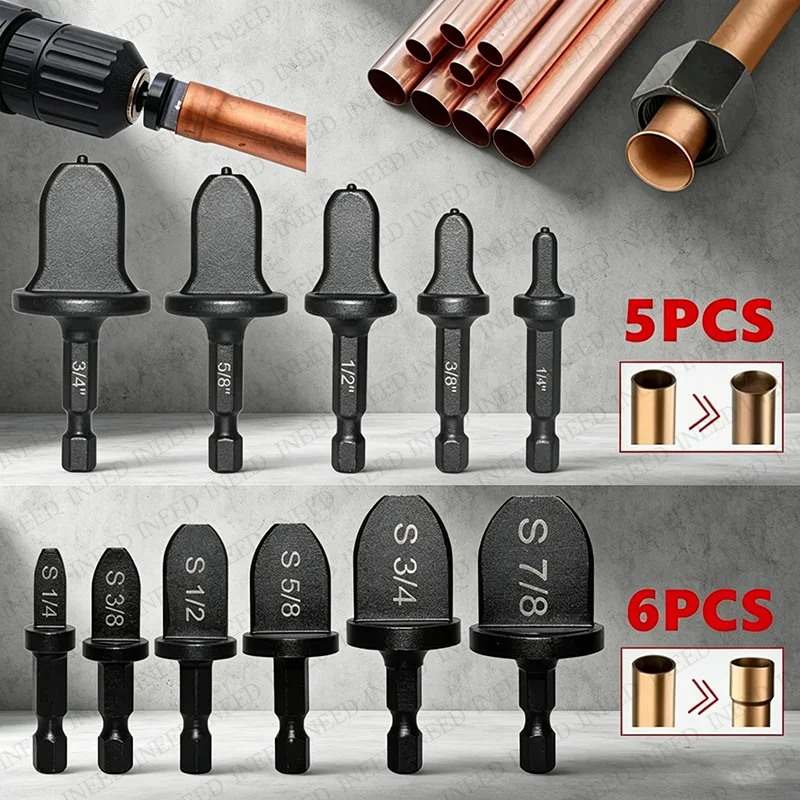 5/6/11PCS Copper Tube Expander Set Pipe Hole Flare Extender Swage Air Conditioner Refrigerator Takeover Drill Bit Repair Imperia
5/6/11PCS Copper Tube Expander Set Pipe Hole Flare Extender Swage Air Conditioner Refrigerator Takeover Drill Bit Repair Imperia