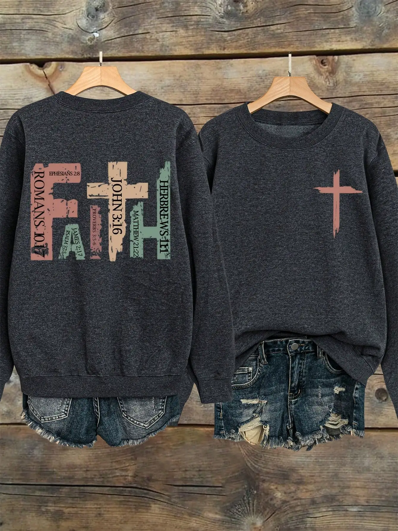 Женский свитшот оверсайз с графическим принтом в виде креста, осенне-зимний повседневный пуловер
Женский свитшот оверсайз с графическим принтом в виде креста, осенне-зимний повседневный пуловер