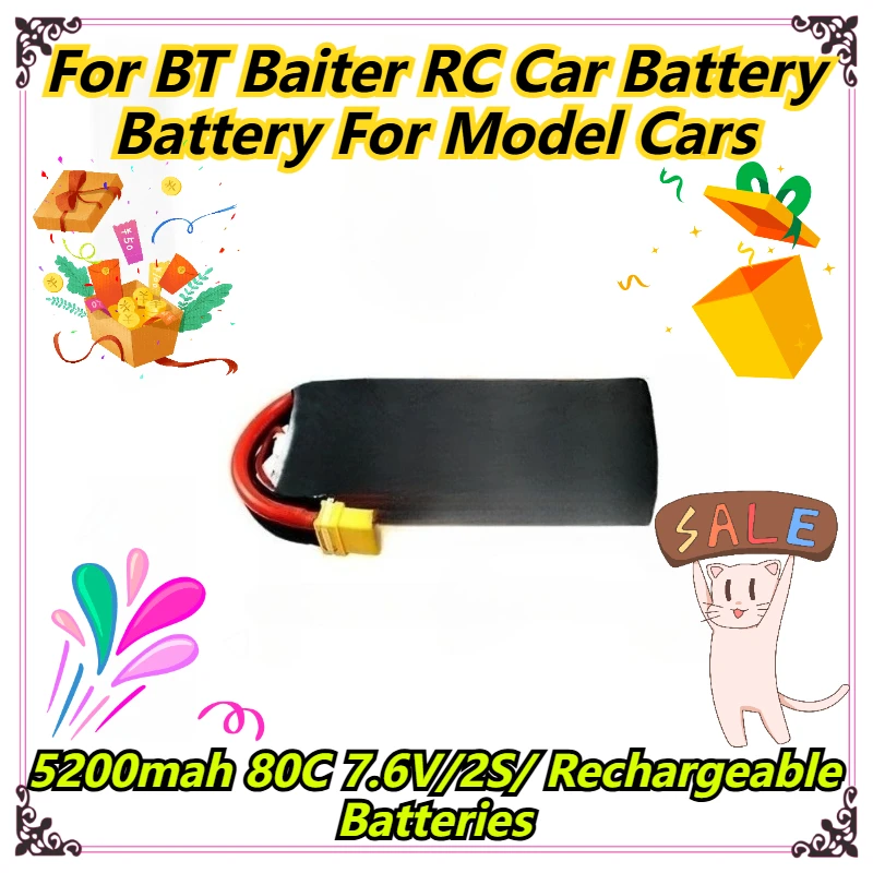 5200mah 80C 7.6V/2S/ Rechargeable Batteries For BT Baiter RC Car Battery Battery for Model Cars
5200mah 80C 7.6V/2S/ Rechargeable Batteries For BT Baiter RC Car Battery Battery for Model Cars