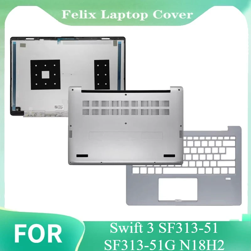 For Swift 3 SF313-51 SF313-51G N18H2 New Laptop LCD Back Cover Front Bezel Upper Palmrest Bottom Base Case Keyboard Hinges
For Swift 3 SF313-51 SF313-51G N18H2 New Laptop LCD Back Cover Front Bezel Upper Palmrest Bottom Base Case Keyboard Hinges