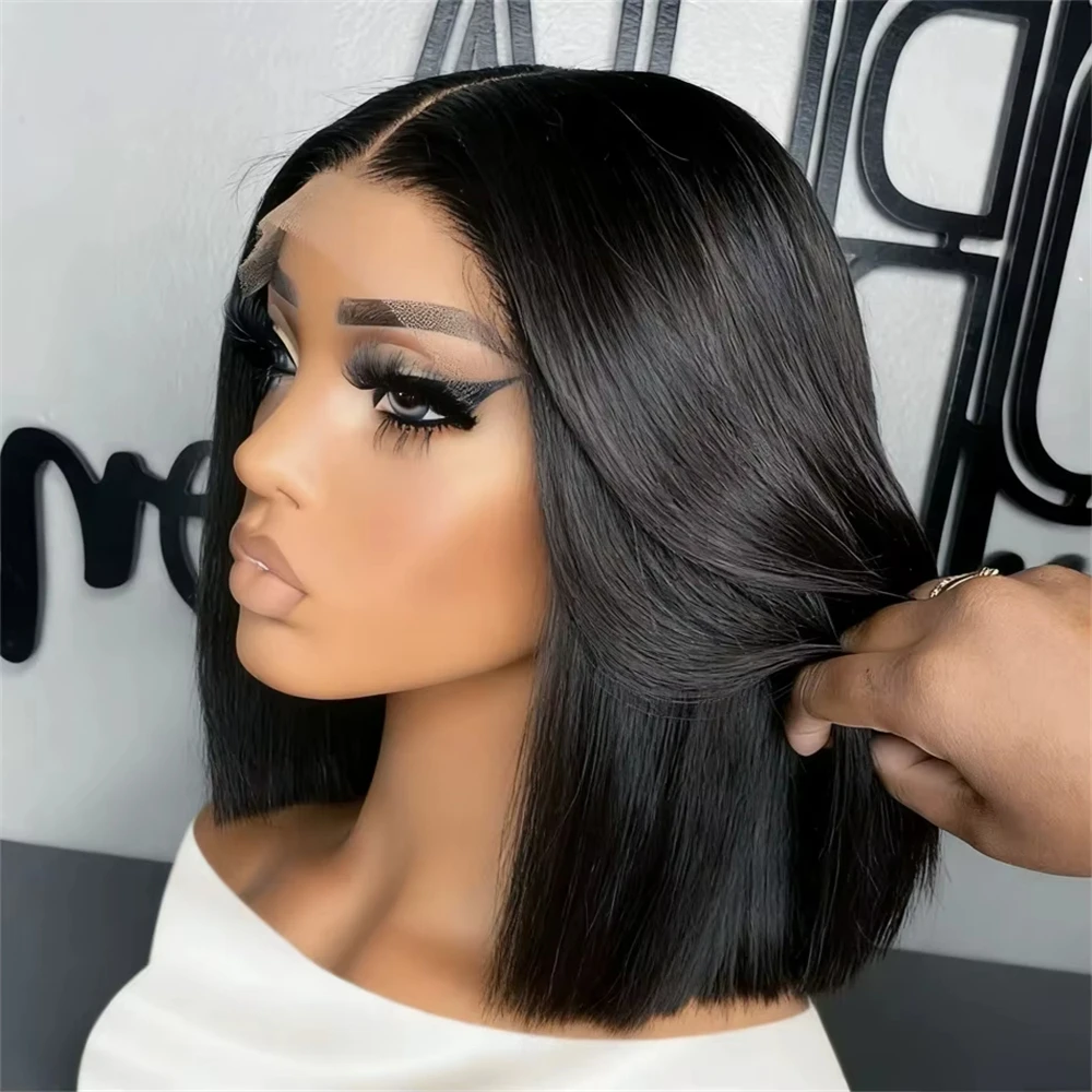 Short Bob Wig 100% Human Hair Straight 13x4 Lace Front Wig Human Hair Bob Wigs for Black Women 4x4 Lace Closure Wigs 200 Density Natural Black Wig 12 Inch
Short Bob Wig 100% Human Hair Straight 13x4 Lace Front Wig Human Hair Bob Wigs for Black Women 4x4 Lace Closure Wigs 200 Density Natural Black Wig 12 Inch