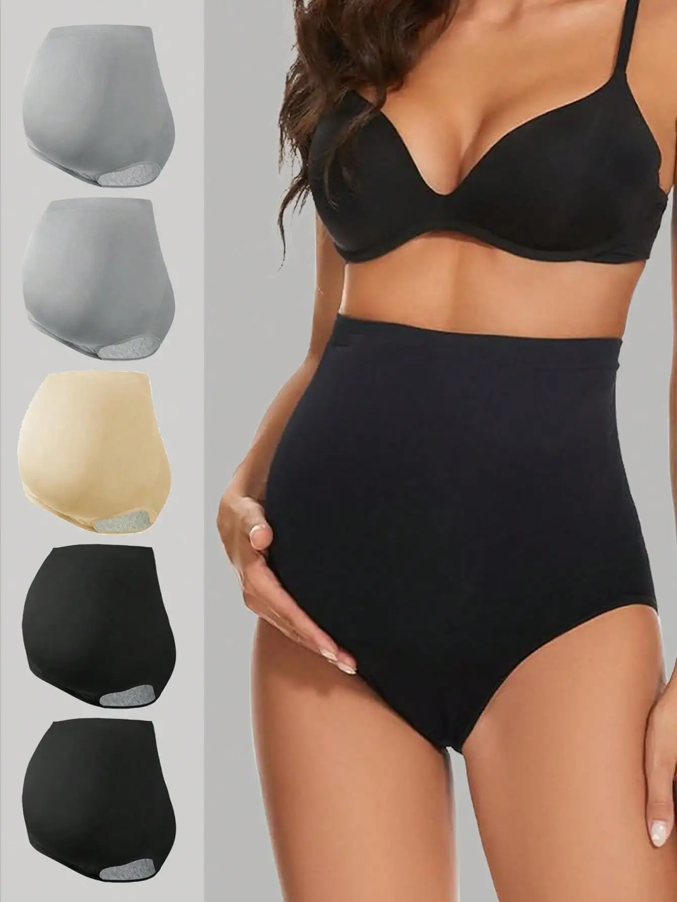5PCS/Set Females Maternity Panties Women's High Waist Full Belly Support Panties Comfortable Breathable Pregnancy Panties S-XXL
5PCS/Set Females Maternity Panties Women's High Waist Full Belly Support Panties Comfortable Breathable Pregnancy Panties S-XXL