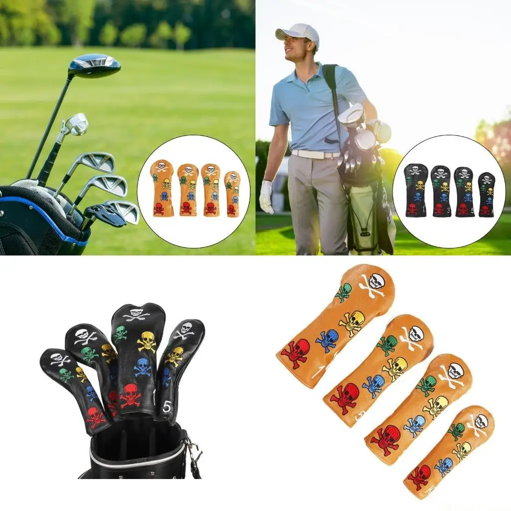 31BE 4Pcs Waterproofs Golfs Headcover PU Leather Golfs Club Head Cover Skull Pattern Fairway Head Cover Golfs Accessories
31BE 4Pcs Waterproofs Golfs Headcover PU Leather Golfs Club Head Cover Skull Pattern Fairway Head Cover Golfs Accessories