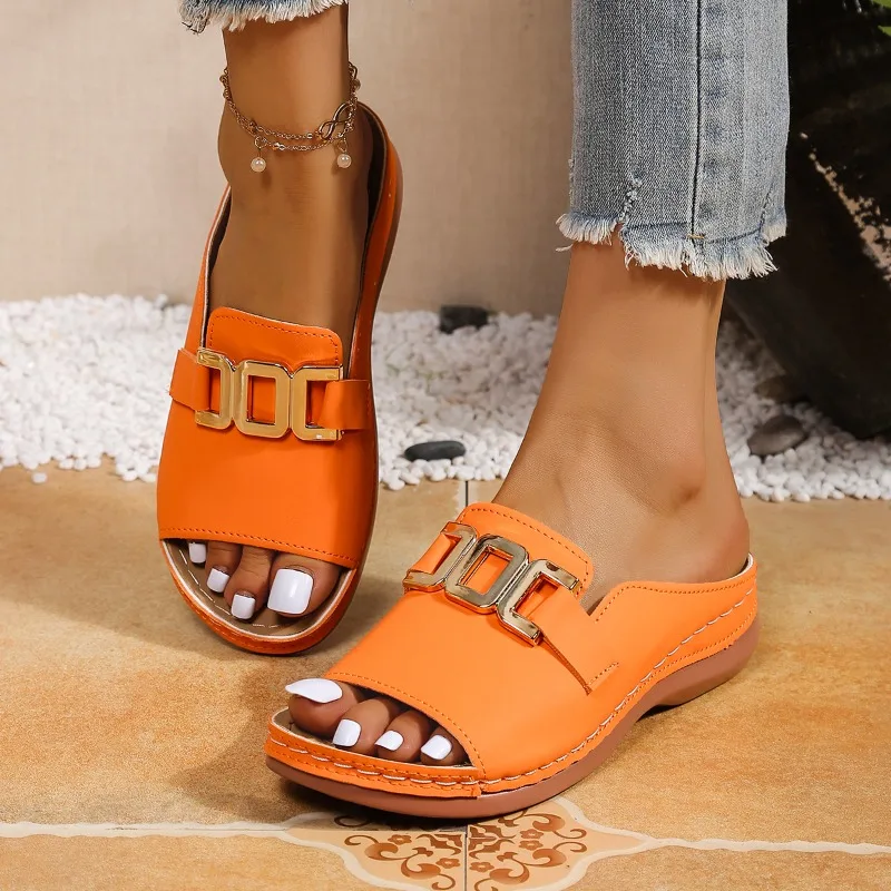 Designer Roman Open-toe Women's Sandals 2026 Summer Style Wedge Heel Non-slip Beach Slippers New Platform Buckle Women's Sandals
Designer Roman Open-toe Women's Sandals 2026 Summer Style Wedge Heel Non-slip Beach Slippers New Platform Buckle Women's Sandals