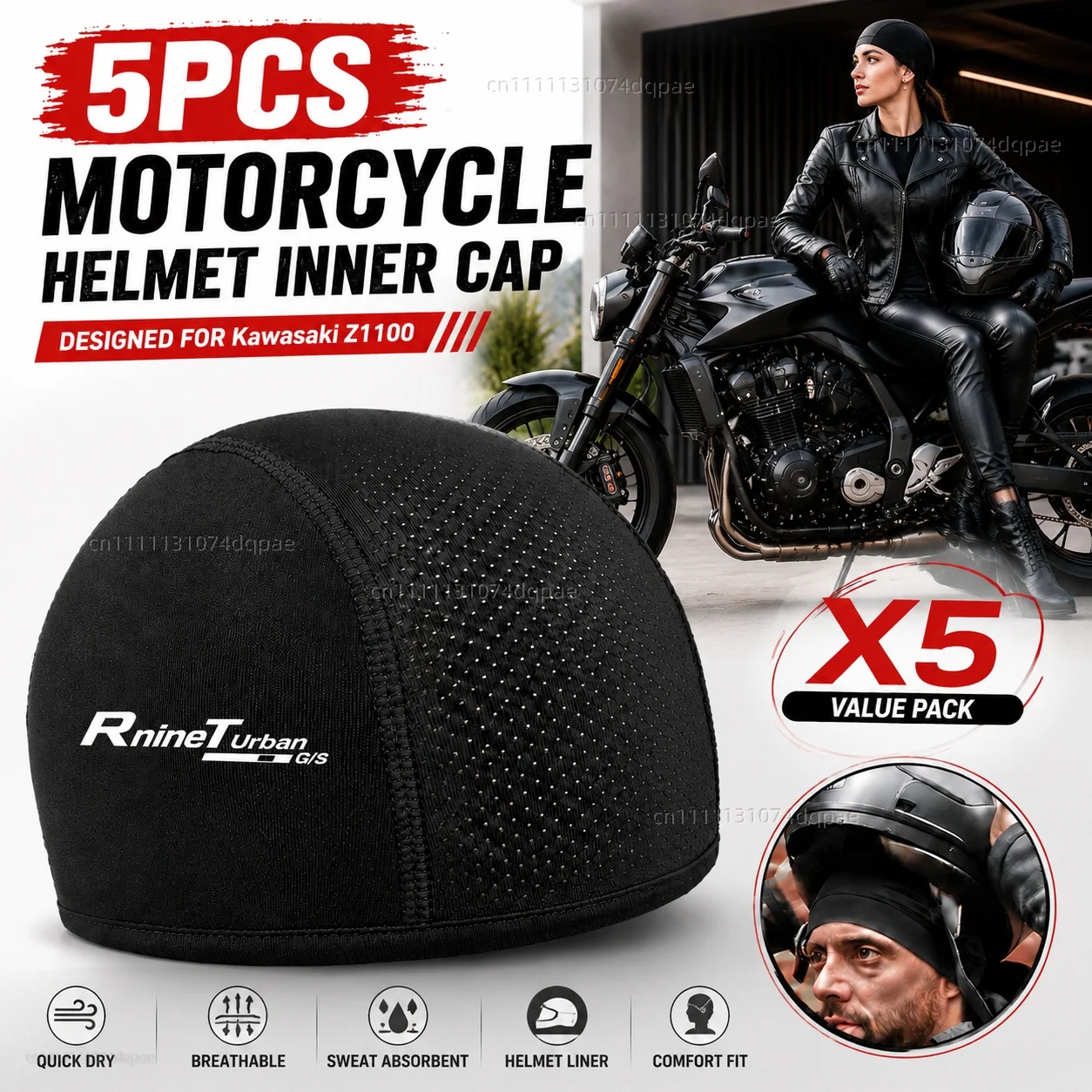 5pcs Motorcycle Helmet Inner Cap Hat Quick Dry Breathable Hat Racing Cap Cooling Thin Beanie For BMW R nineT Urban G/S 2017-2026
5pcs Motorcycle Helmet Inner Cap Hat Quick Dry Breathable Hat Racing Cap Cooling Thin Beanie For BMW R nineT Urban G/S 2017-2026
