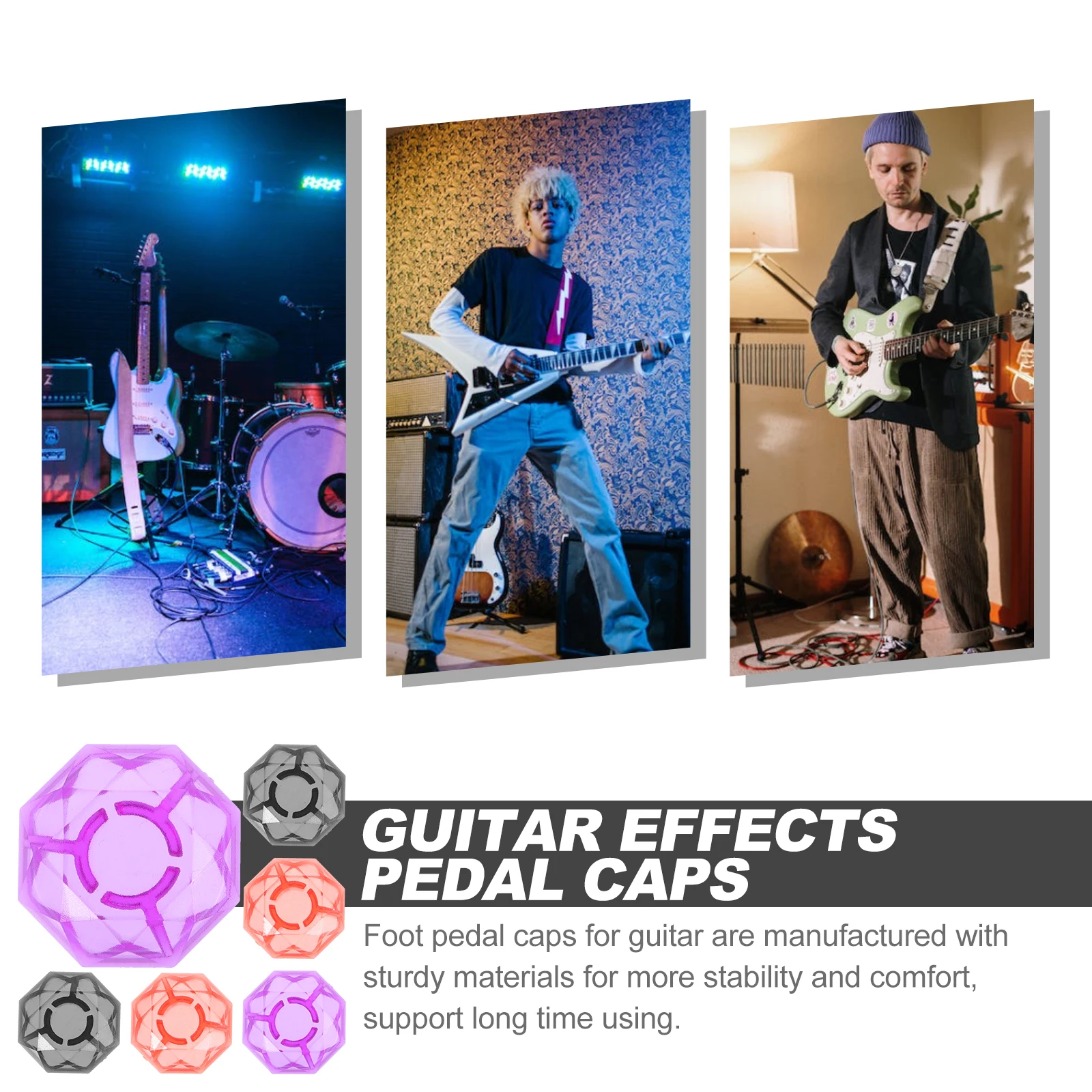 6 Pcs Stepping on The Nail Cap Electric Guitar Effect Caps Pedal Knobs Effects Foot Switch Solid
6 Pcs Stepping on The Nail Cap Electric Guitar Effect Caps Pedal Knobs Effects Foot Switch Solid