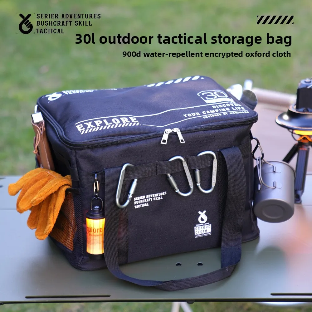 30-42L Outdoor Large Capacity Storage Bag Cookware Set Anti-collision Gas Canister Storage Box Camping Picnic Bag Tableware 
30-42L Outdoor Large Capacity Storage Bag Cookware Set Anti-collision Gas Canister Storage Box Camping Picnic Bag Tableware