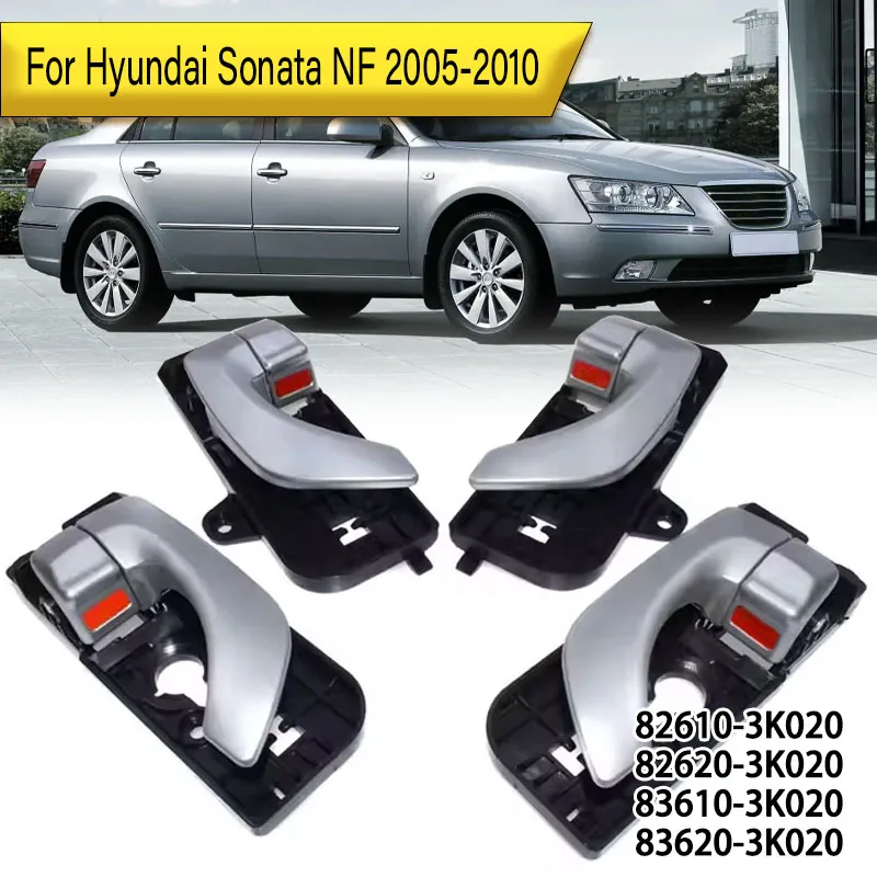 Для Hyundai Sonata 2005-2010 Серебристая внутренняя ручка двери 82610-3K020 82620-3K020
Для Hyundai Sonata 2005-2010 Серебристая внутренняя ручка двери 82610-3K020 82620-3K020