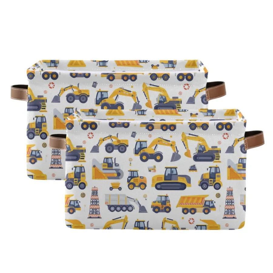 Excavator Dump Truck Storage Bins with Handle Fabric Organizer Basket Foldable Box 2 Pack 14.2x10.2x8.3
Excavator Dump Truck Storage Bins with Handle Fabric Organizer Basket Foldable Box 2 Pack 14.2x10.2x8.3