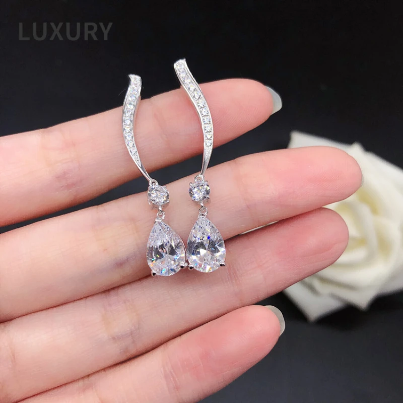 Luxury Trend 100%S925 Sterling Silver High Carbon Diamond Water Drop Rings For Women Sparkling Party Fine Jewelry Wholesale
Luxury Trend 100%S925 Sterling Silver High Carbon Diamond Water Drop Rings For Women Sparkling Party Fine Jewelry Wholesale