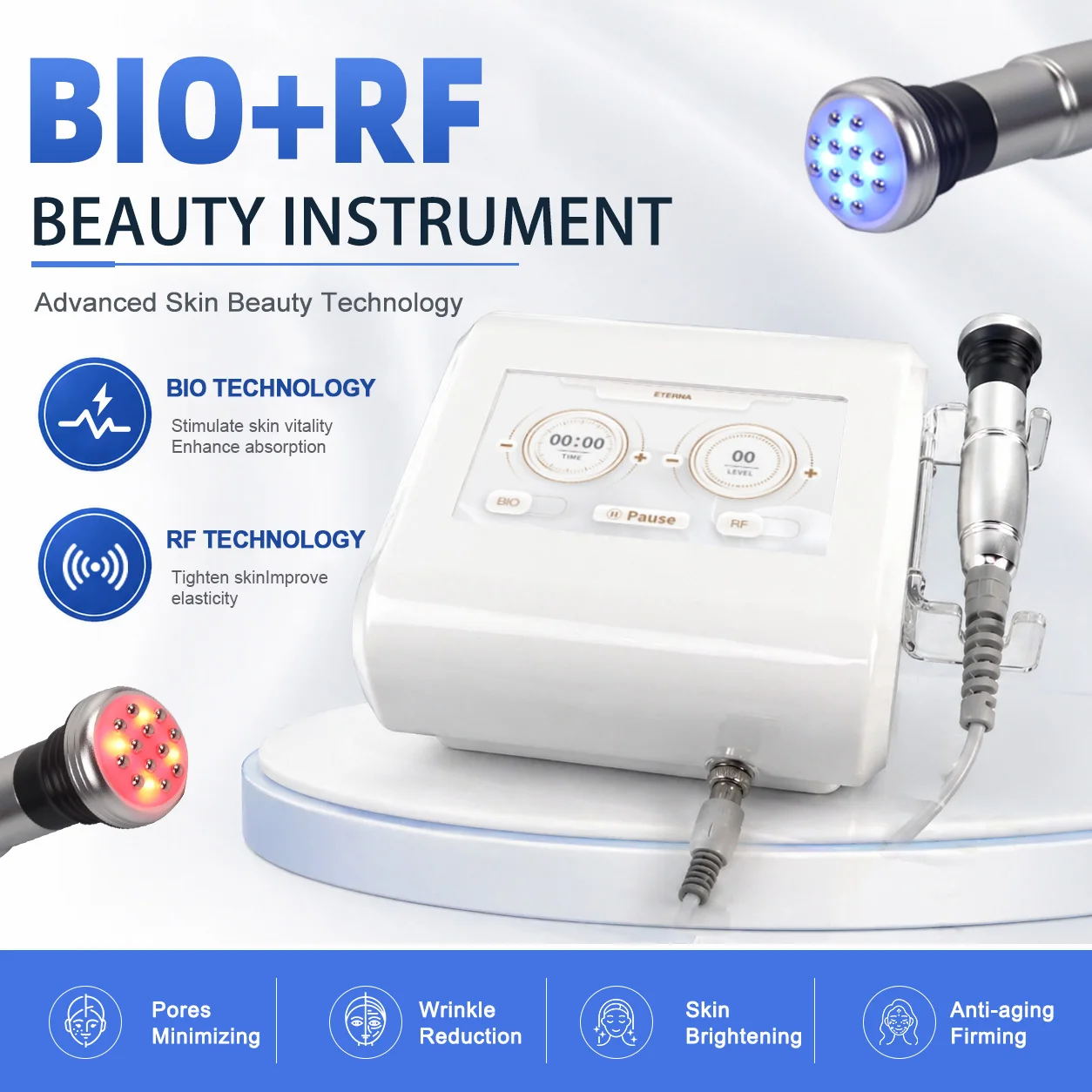 2-in-1 portable radio frequency BIO microcurrent facial beauty device, skin tightening, lifting and rejuvenation machine, 7-inch
2-in-1 portable radio frequency BIO microcurrent facial beauty device, skin tightening, lifting and rejuvenation machine, 7-inch