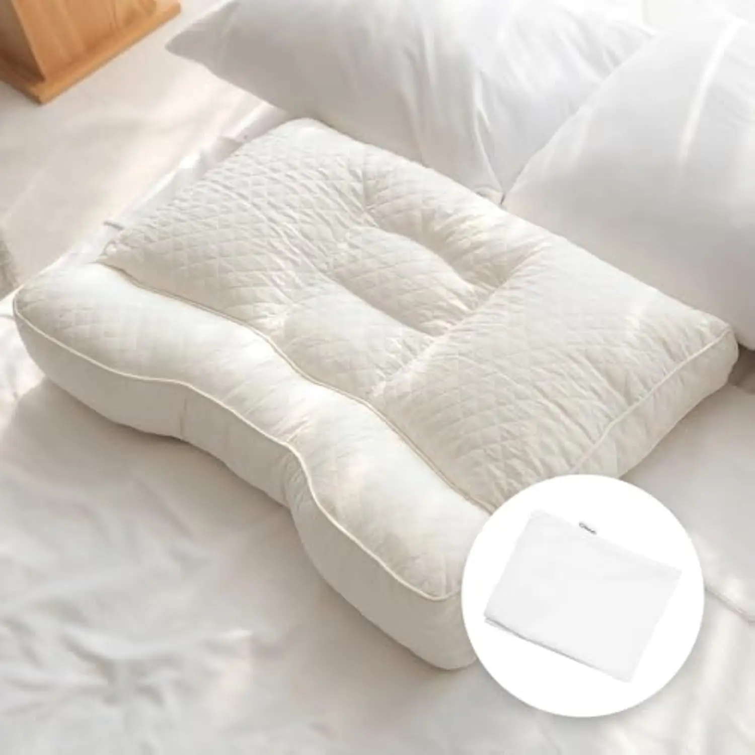 Gurum Premium Latex Pillow, 100% Latex, Organic Cotton, Ergonomic Design, Bed Pillows, Neck Support, Relieves Pressure, Neck an
Gurum Premium Latex Pillow, 100% Latex, Organic Cotton, Ergonomic Design, Bed Pillows, Neck Support, Relieves Pressure, Neck an