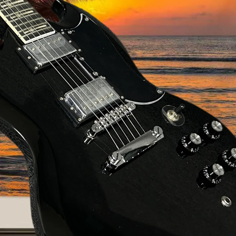 40 Inch Black SG00S Electric Guitar Rosewood Neck Mahogany Body 22 Tone HH Pickup Fixed Bridge Rock Music Free Shipping
40 Inch Black SG00S Electric Guitar Rosewood Neck Mahogany Body 22 Tone HH Pickup Fixed Bridge Rock Music Free Shipping
