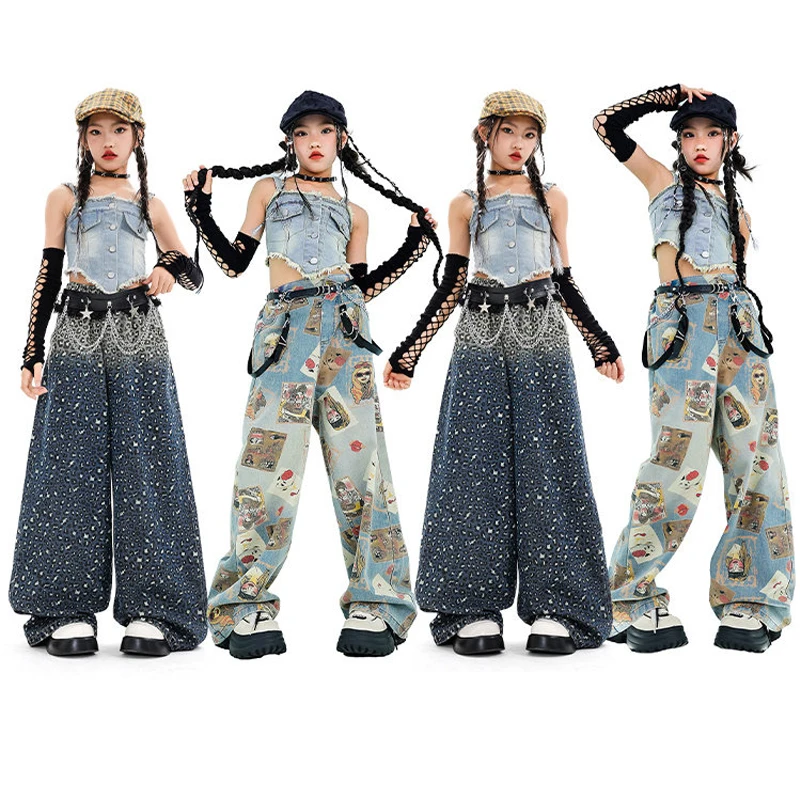 Костюм для девочек в стиле K-pop: крутой уличный хип-хоп, джаз, для выступлений, музыкальных фестивалей и танцевальных конкурсов
Костюм для девочек в стиле K-pop: крутой уличный хип-хоп, джаз, для выступлений, музыкальных фестивалей и танцевальных конкурсов