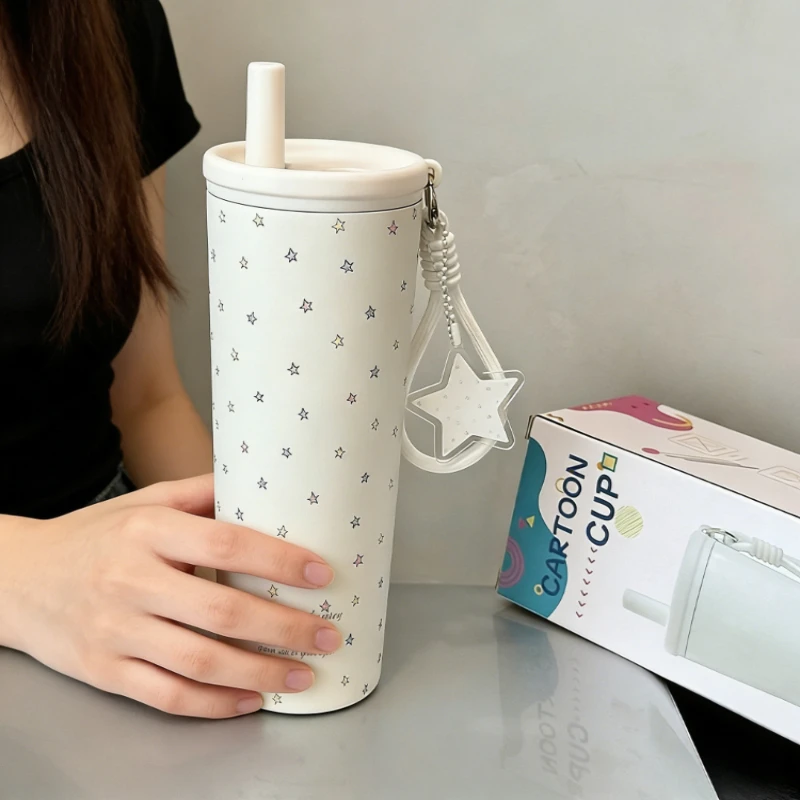 New Insulated Cup with Straw Stainless Steel High Appearance Water Bottle Portable Large Capacity Coffee Thermos Mug Leak Proof
New Insulated Cup with Straw Stainless Steel High Appearance Water Bottle Portable Large Capacity Coffee Thermos Mug Leak Proof