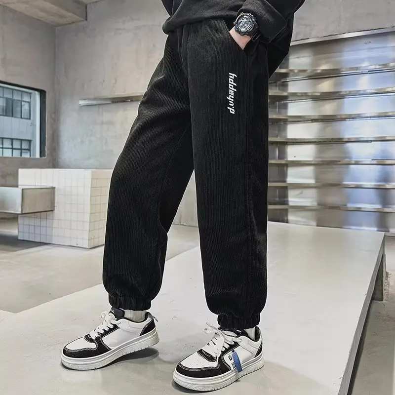 New Style Winter Boys Warm Pants Thicken Plus Velvet Trousers Kids Corduroy Children Sports Casual Fleece Lined Causal Pants
New Style Winter Boys Warm Pants Thicken Plus Velvet Trousers Kids Corduroy Children Sports Casual Fleece Lined Causal Pants