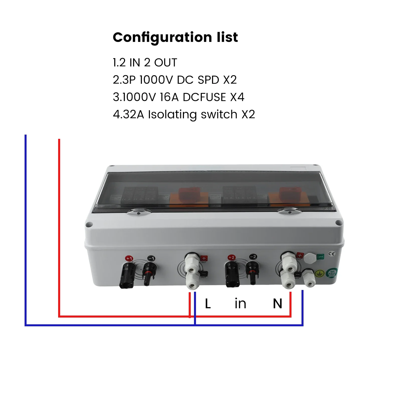 1000V PV Combiner Box Lsolating Switch Kit 2 Input 2 Output 2 String Solar Pv Array Solar Photovoltaic Combiner Box Solar Part
1000V PV Combiner Box Lsolating Switch Kit 2 Input 2 Output 2 String Solar Pv Array Solar Photovoltaic Combiner Box Solar Part