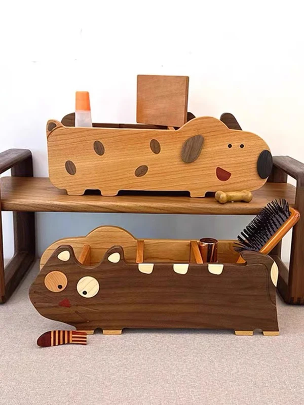 Double-Sided Cute Desktop Organizer Box Dog Theme Remote Control Cosmetic Storage Container Creative Home Organization
Double-Sided Cute Desktop Organizer Box Dog Theme Remote Control Cosmetic Storage Container Creative Home Organization