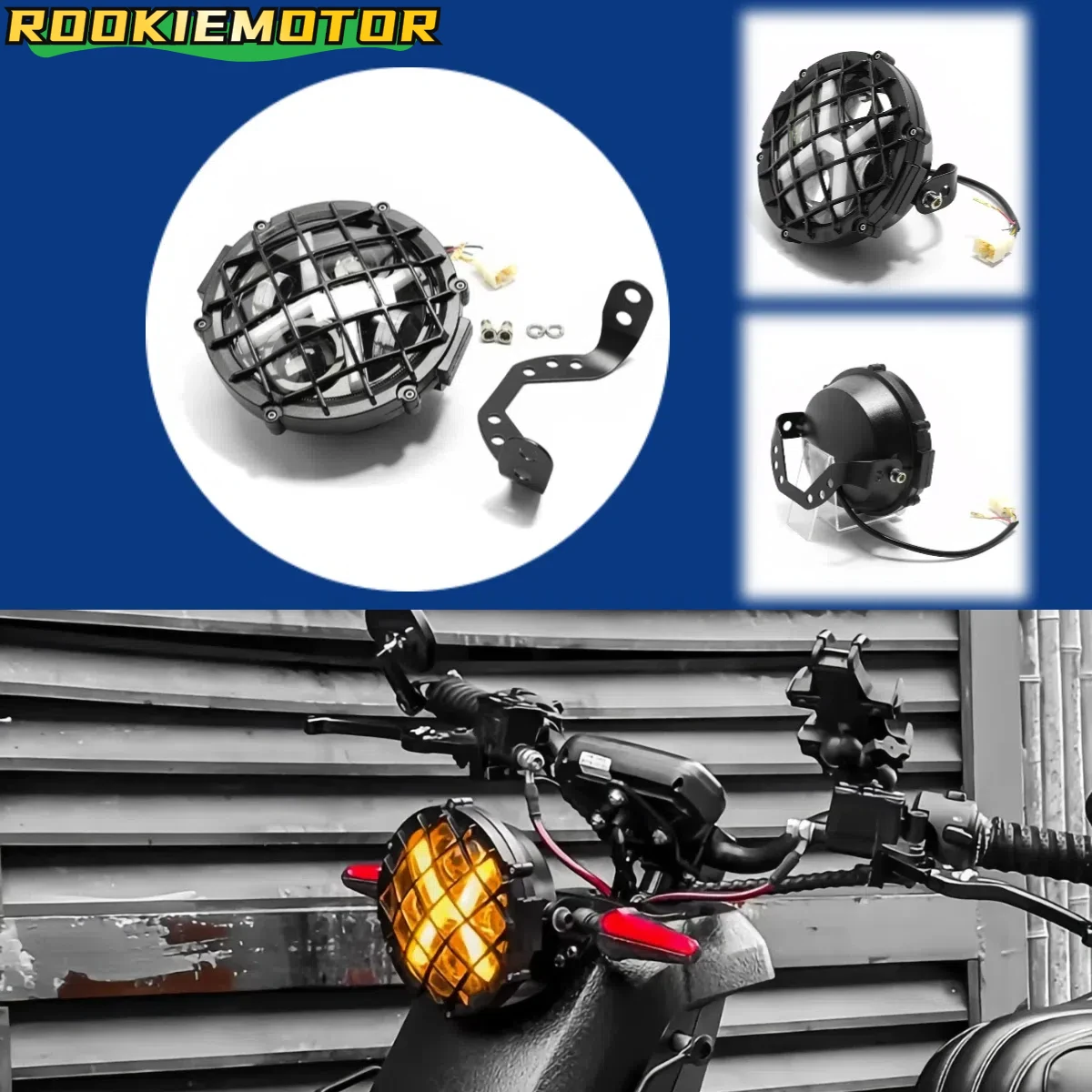 Motorcycle Retro Headlamp 6.7 Inch X-Model Headlight Assembly Motorbike Waterproof Headlight
Motorcycle Retro Headlamp 6.7 Inch X-Model Headlight Assembly Motorbike Waterproof Headlight