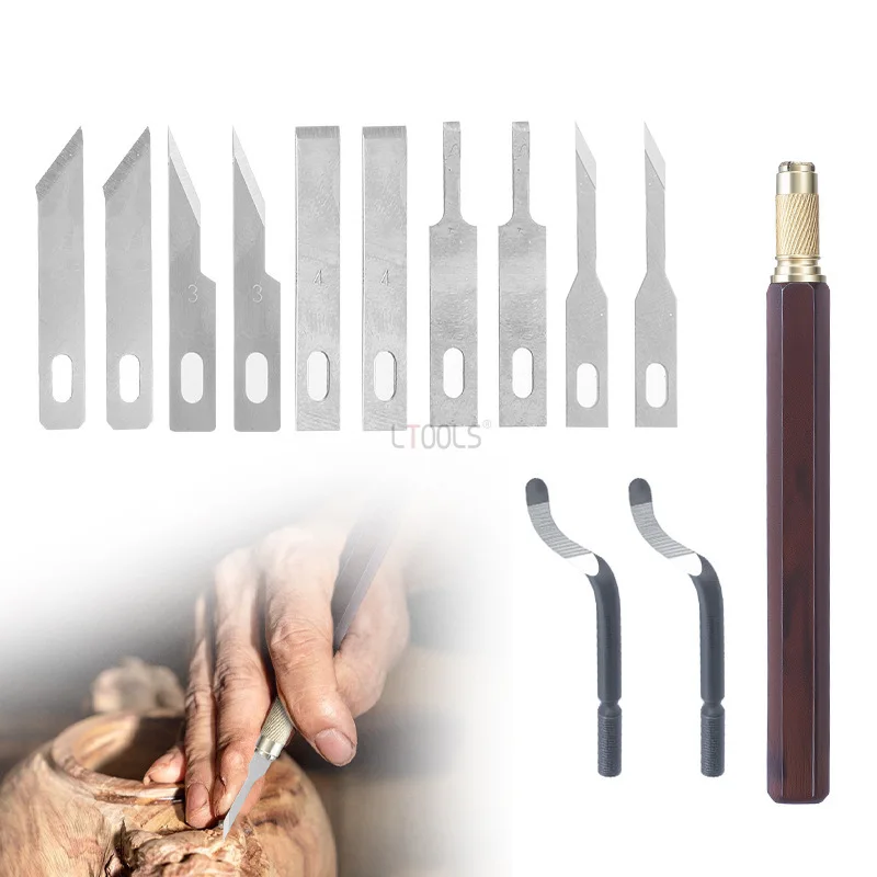 Набор ножей для резьбы ручной работы, лезвие из высокоуглеродистой стали, деревообрабатывающая модель, ручка для резьбы, нож, бумажная скульптура, сменное лезвие
Набор ножей для резьбы ручной работы, лезвие из высокоуглеродистой стали, деревообрабатывающая модель, ручка для резьбы, нож, бумажная скульптура, сменное лезвие