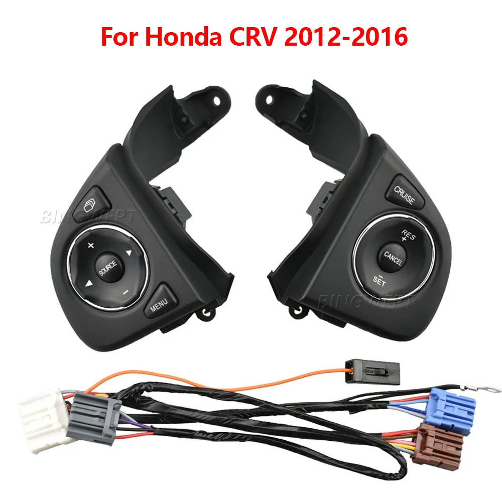 Steering Wheel Switch 35880-T0A-A11 Audio Radio Remote Cruise Control Button With Backlight For Honda CRV 2012-2016
Steering Wheel Switch 35880-T0A-A11 Audio Radio Remote Cruise Control Button With Backlight For Honda CRV 2012-2016
