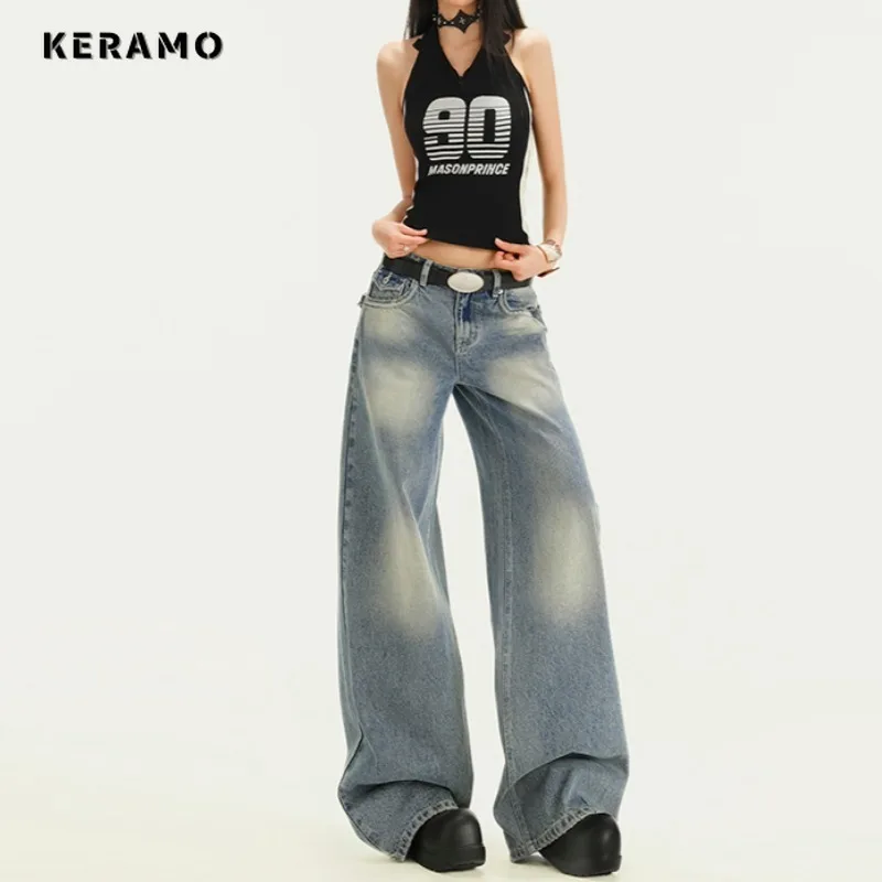 Women's Casual Mop Full Length Street Pants 2025 Spring Vintage Aesthetic Blue Harajuku Jeans Y2K Punk Baggy Denim Trouser
Women's Casual Mop Full Length Street Pants 2025 Spring Vintage Aesthetic Blue Harajuku Jeans Y2K Punk Baggy Denim Trouser