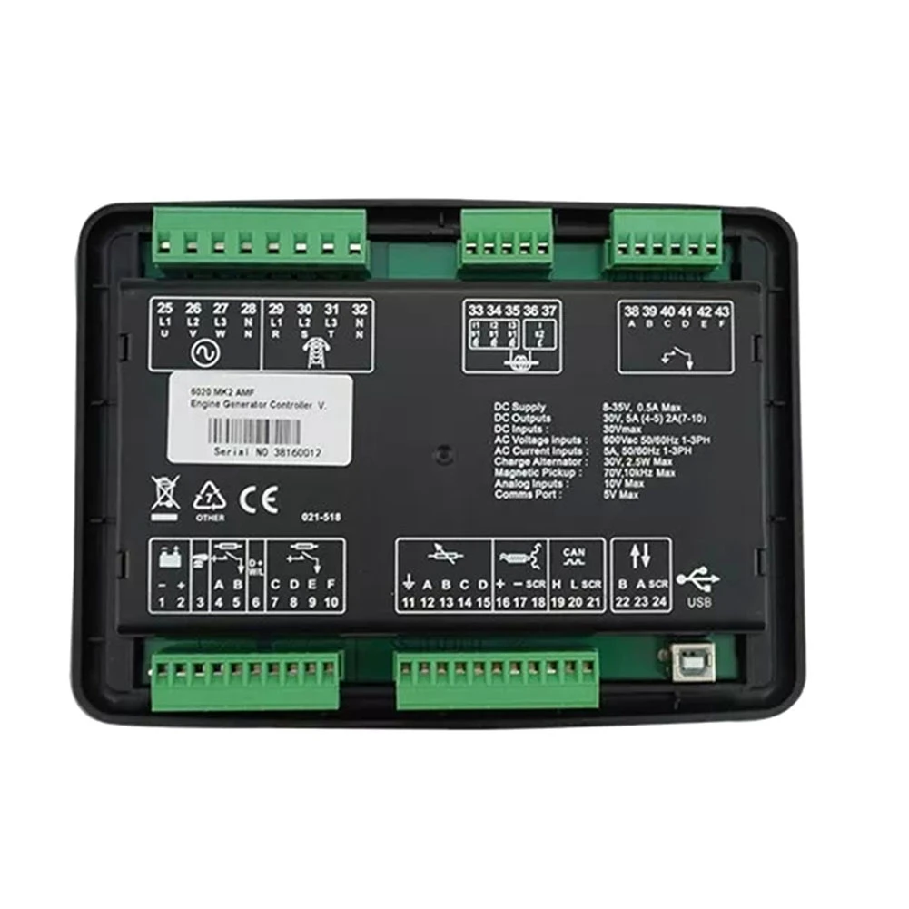 Electronics Generator Controller Module Replace For Deep Sea DSE 6020 DSE6020MKII DSE6020 Generator Control Panel Module
Electronics Generator Controller Module Replace For Deep Sea DSE 6020 DSE6020MKII DSE6020 Generator Control Panel Module