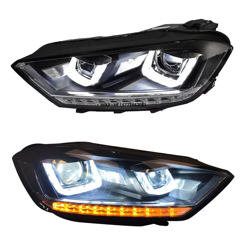 Комплект из 2 новых светодиодных фар для Golf Sportsvan 2016-2019 годов, обновленные фары, автомобильный аксессуар
Комплект из 2 новых светодиодных фар для Golf Sportsvan 2016-2019 годов, обновленные фары, автомобильный аксессуар