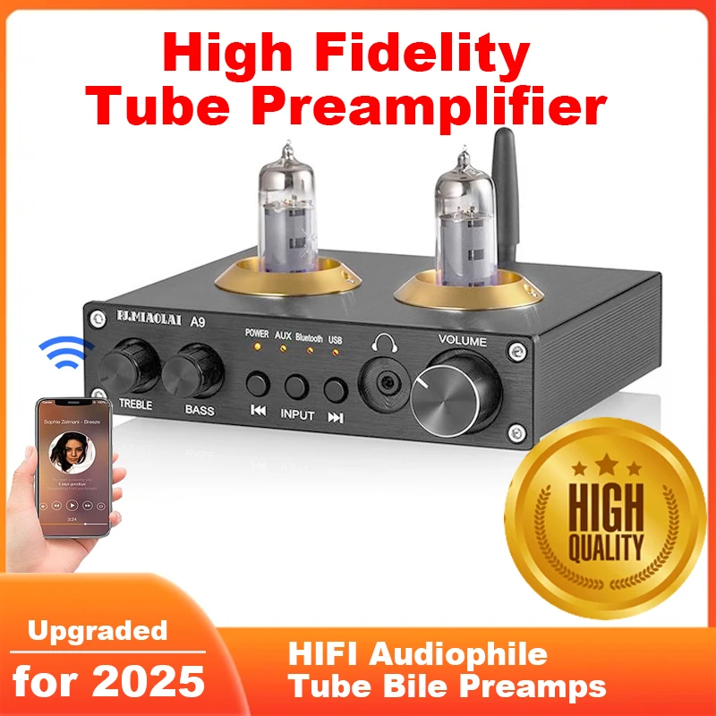 HiFi Tube MM Phono Preamp for Turntable MM Phonograph Stereo Audio Tube Preamplifier with Gain Adjust for Phono Turntable Record
HiFi Tube MM Phono Preamp for Turntable MM Phonograph Stereo Audio Tube Preamplifier with Gain Adjust for Phono Turntable Record