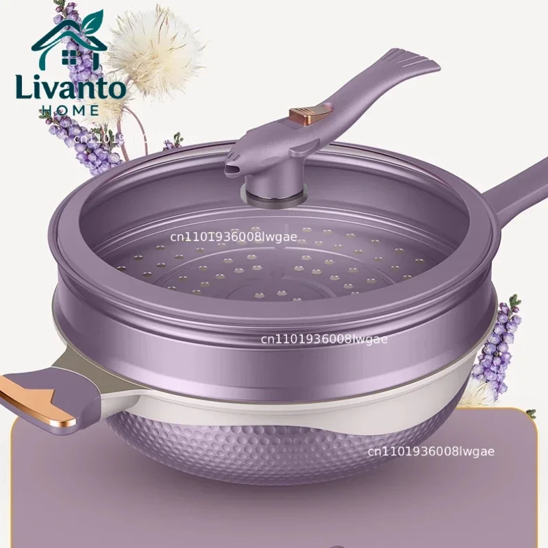 Two-color Titanium Non-stick Pan Healthy Uncoated Whale Micro-pressure Wok Universal for Household Gas Induction Cooker
Two-color Titanium Non-stick Pan Healthy Uncoated Whale Micro-pressure Wok Universal for Household Gas Induction Cooker